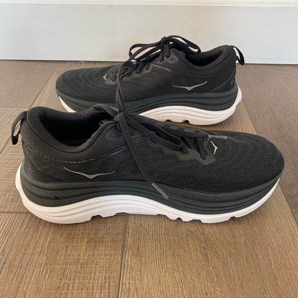 HOKA Gaviota 5 Women’s 9 Black/White Running Shoes - Picture 3 of 6